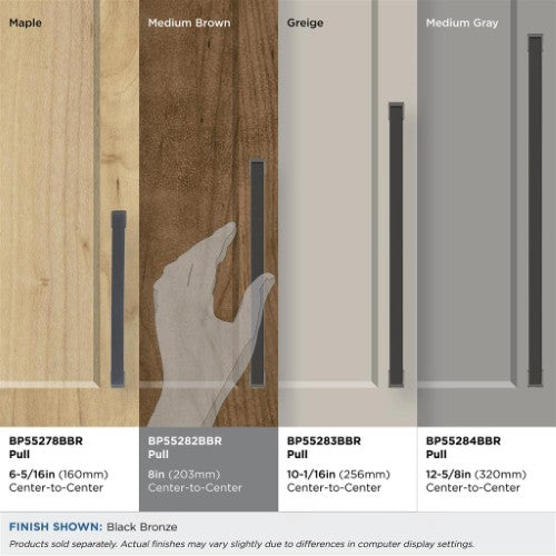 Blackrock Zinc Black Bronze Cabinet Pull 35