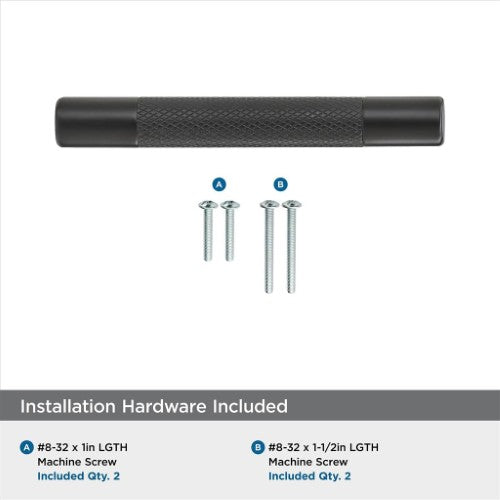 Bronx Zinc & Stainless Steel Black Bronze Cabinet Pull 15