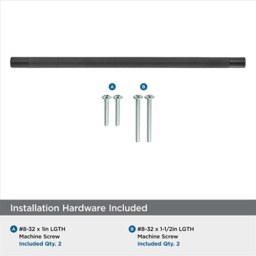 Bronx Zinc & Stainless Steel Black Bronze Cabinet Pull 14