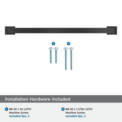 Candler Zinc Black Bronze Cabinet Pull 19