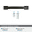 Candler Zinc Black Bronze Cabinet Pull 23