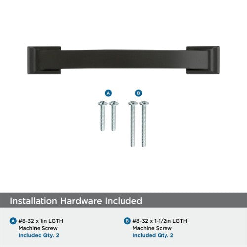 Candler Zinc Black Bronze Cabinet Pull 23