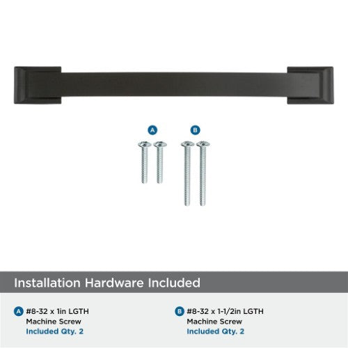 Candler Zinc Black Bronze Cabinet Pull 21