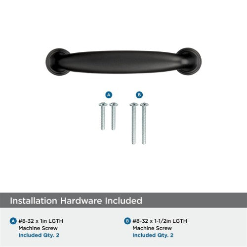 Kane Zinc Black Bronze Cabinet Pull 22