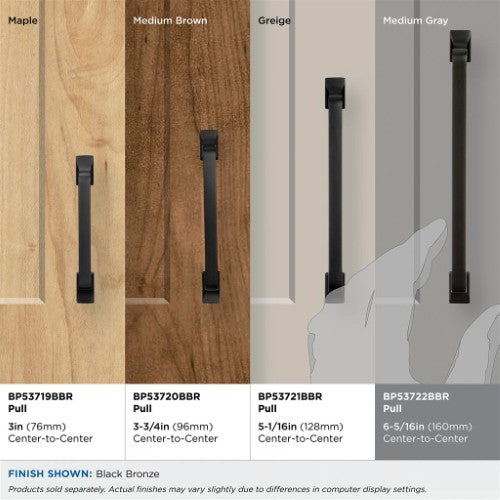 Westerly Zinc Black Bronze Cabinet Pull 34