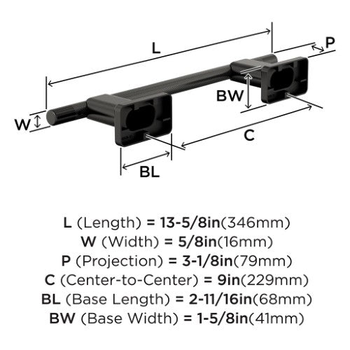 Bronx Zinc & Stainless Steel Black Bronze Towel Bar 4