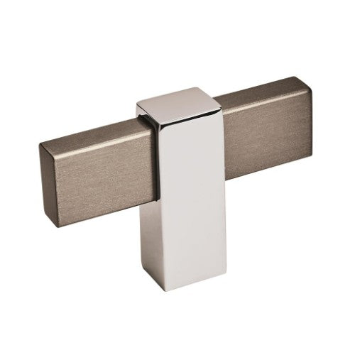 Mulino Aluminum Black Brushed Nickel / Polished Chrome Cabinet Knob 1