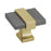 Overton Zinc & Aluminum Black Chrome / Brushed Gold Cabinet Knob 1