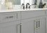 Overton Zinc & Aluminum Black Chrome / Brushed Gold Cabinet Pull 15