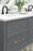 Overton Zinc & Aluminum Black Chrome / Brushed Gold Cabinet Pull 17