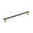 Overton Zinc & Aluminum Black Chrome / Brushed Gold Cabinet Pull 5