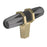 London Zinc Black Chrome / Golden Champagne Cabinet Knob 1