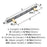 London Zinc Black Chrome / Golden Champagne Cabinet Pull 10
