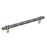 London Zinc Black Chrome / Golden Champagne Cabinet Pull 1