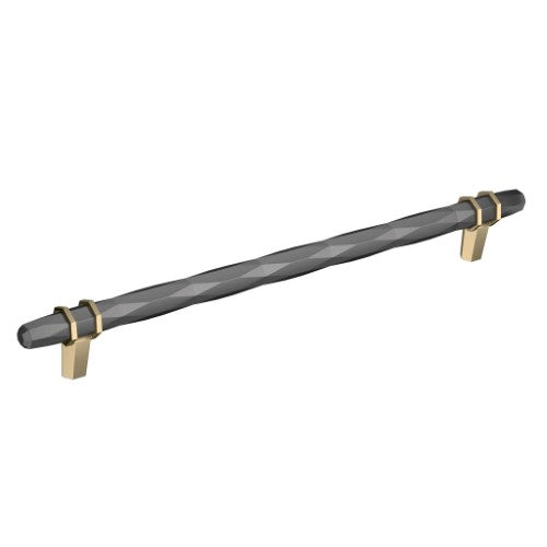 London Zinc Black Chrome / Golden Champagne Cabinet Pull 2