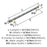 London Zinc Black Chrome / Golden Champagne Cabinet Pull 7