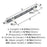 London Zinc Black Chrome / Polished Chrome Cabinet Pull 10
