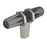 London Zinc Black Chrome / Satin Nickel Cabinet Knob 1