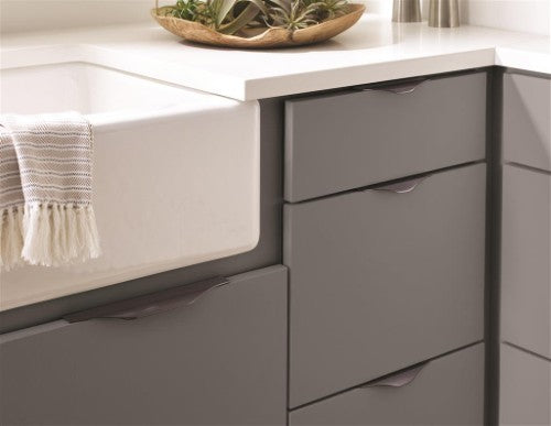 Aloft Aluminum Black Chrome Cabinet Pull 8