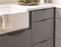 Aloft Aluminum Black Chrome Cabinet Pull 8