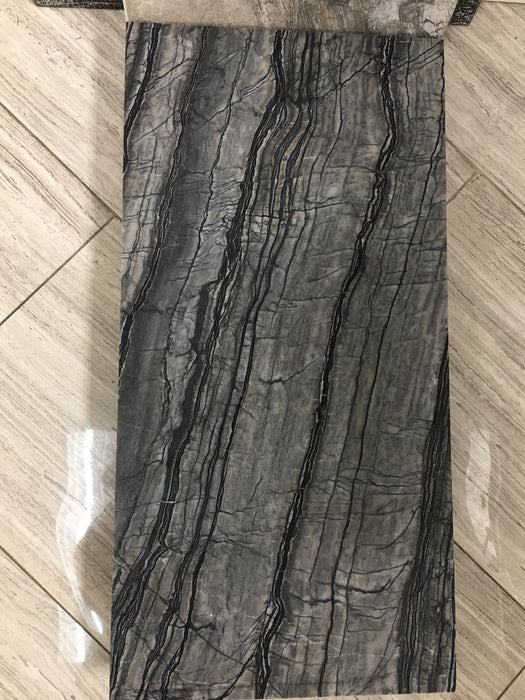 Black Forest Marble Tile - 12" x 24" Polished