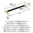 Fairlane Zinc & Leather Black Leather / Champagne Bronze Appliance Pull 4