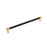 Fairlane Zinc & Leather Black Leather / Champagne Bronze Appliance Pull 2