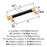 Fairlane Zinc & Leather Black Leather / Champagne Bronze Cabinet Pull 11