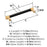 Fairlane Zinc & Leather Black Leather / Champagne Bronze Cabinet Pull 12