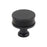 Fairlane Zinc & Leather Black Leather / Matte Black Cabinet Knob 2