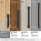 Fairlane Zinc & Leather Black Leather / Matte Black Cabinet Pull 32