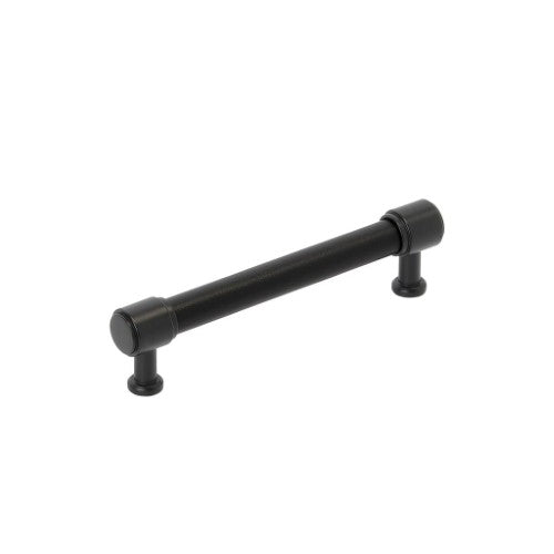 Fairlane Zinc & Leather Black Leather / Matte Black Cabinet Pull 4
