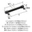 Fairlane Zinc & Leather Black Leather / Matte Black Cabinet Pull 11