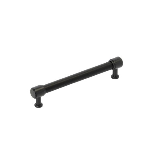Fairlane Zinc & Leather Black Leather / Matte Black Cabinet Pull 5