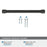 Fairlane Zinc & Leather Black Leather / Matte Black Cabinet Pull 20