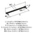 Fairlane Zinc & Leather Black Leather / Matte Black Cabinet Pull 14