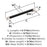 Fairlane Zinc & Leather Black Leather / Polished Nickel Cabinet Pull 13