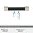 Fairlane Zinc & Leather Black Leather / Satin Nickel Cabinet Pull 17