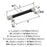 Fairlane Zinc & Leather Black Leather / Satin Nickel Cabinet Pull 11