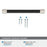 Fairlane Zinc & Leather Black Leather / Satin Nickel Cabinet Pull 19