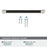 Fairlane Zinc & Leather Black Leather / Satin Nickel Cabinet Pull 20