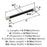 Fairlane Zinc & Leather Black Leather / Satin Nickel Cabinet Pull 13