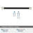 Fairlane Zinc & Leather Black Leather / Satin Nickel Cabinet Pull 21