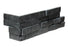 Black Split Face Slate Ledgestone Corner - 6" x 18" x 6"