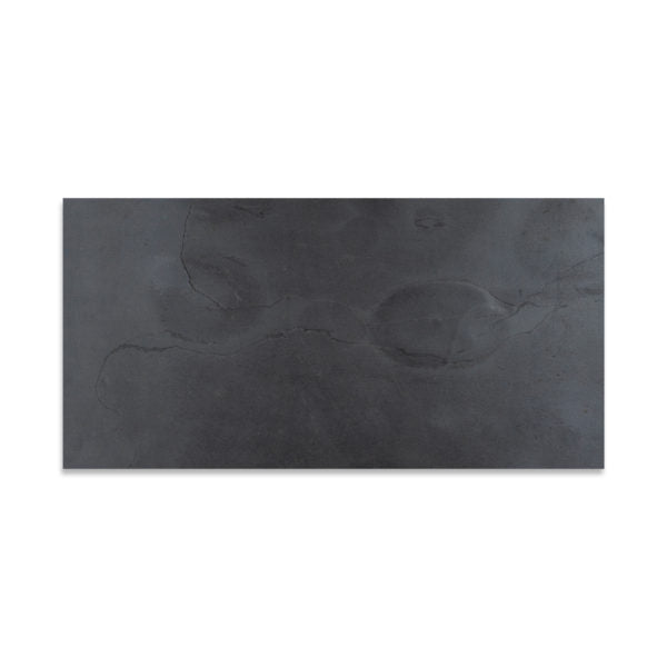 Black Slate Tile - Natural Cleft Face, Gauged Back 1