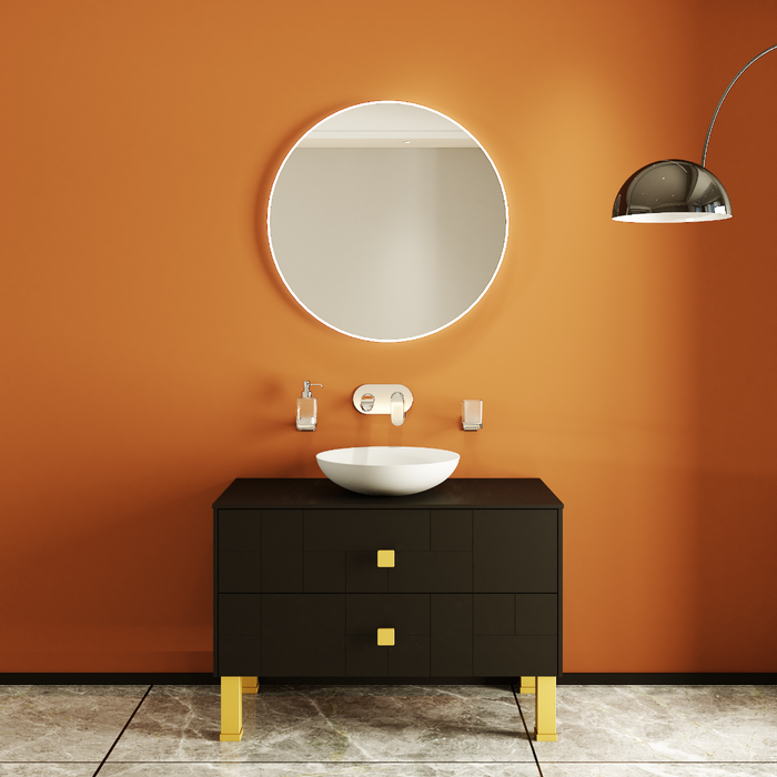 Dune Wood Black Matte Bathroom Vanity Black Matte 2