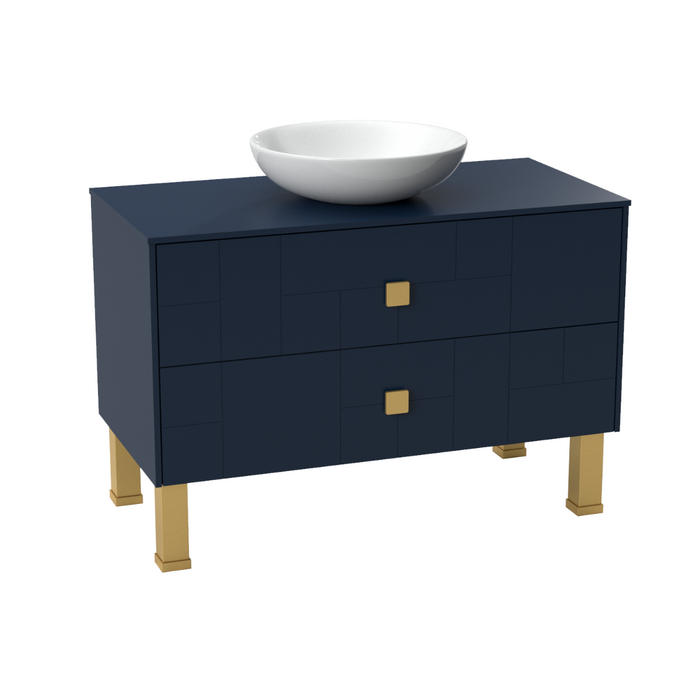 Dune Wood Blue Matte Bathroom Vanity Blue Matte 1