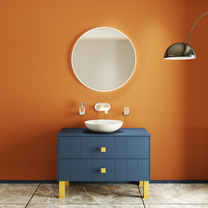 Dune Wood Blue Matte Bathroom Vanity Blue Matte 2