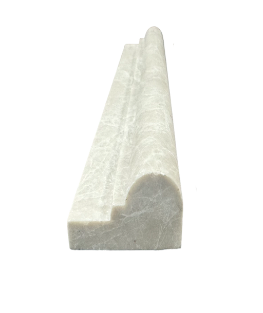 Full Liner Sample - Botticino Marble Pencil Liner - 2" x 12" x 1 1/8" Honed