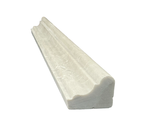 Full Liner Sample - Botticino Marble Pencil Liner - 2" x 12" x 3/4" Honed